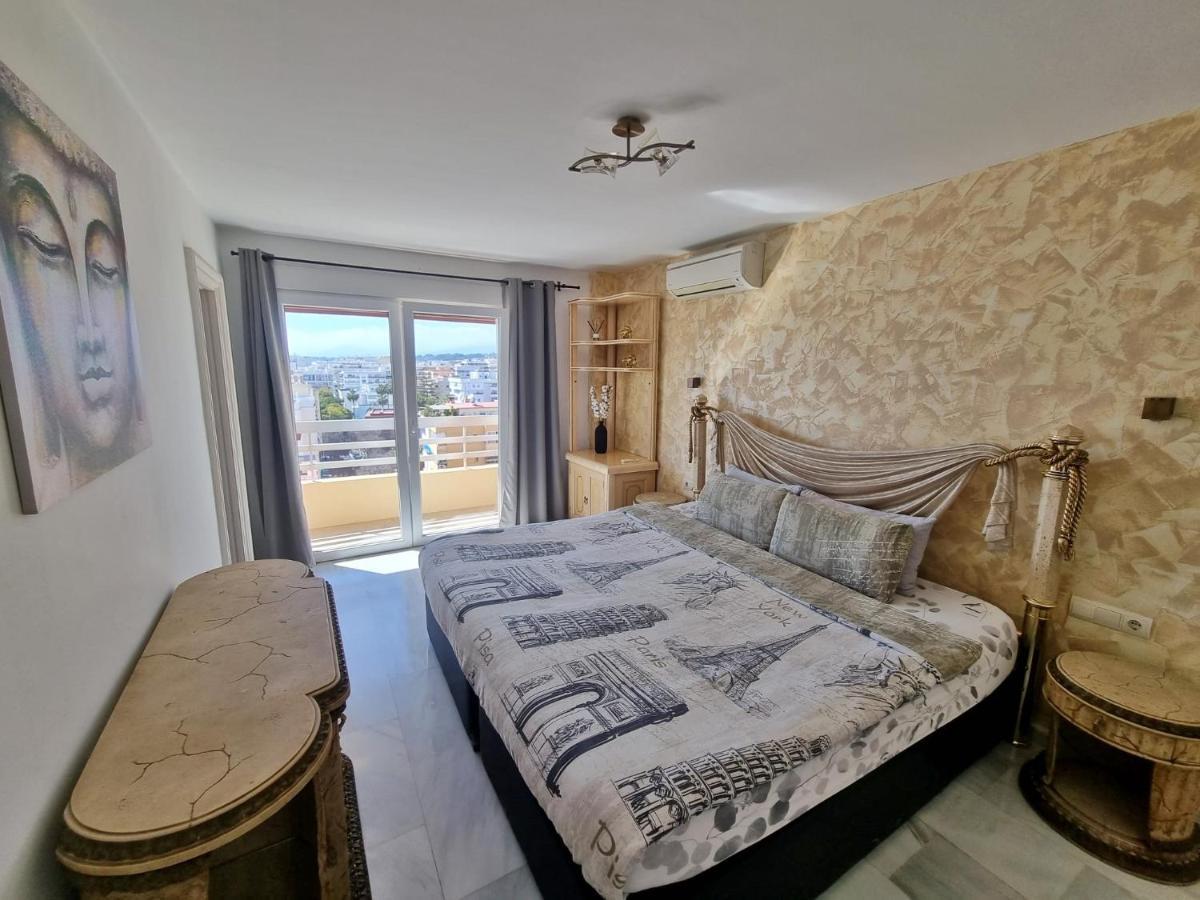 Penthouse With Private Pool, Hot Tub Jacuzzi With Sea Views And Chill-Out Zone, Close To The Sea 马尔韦利亚 外观 照片